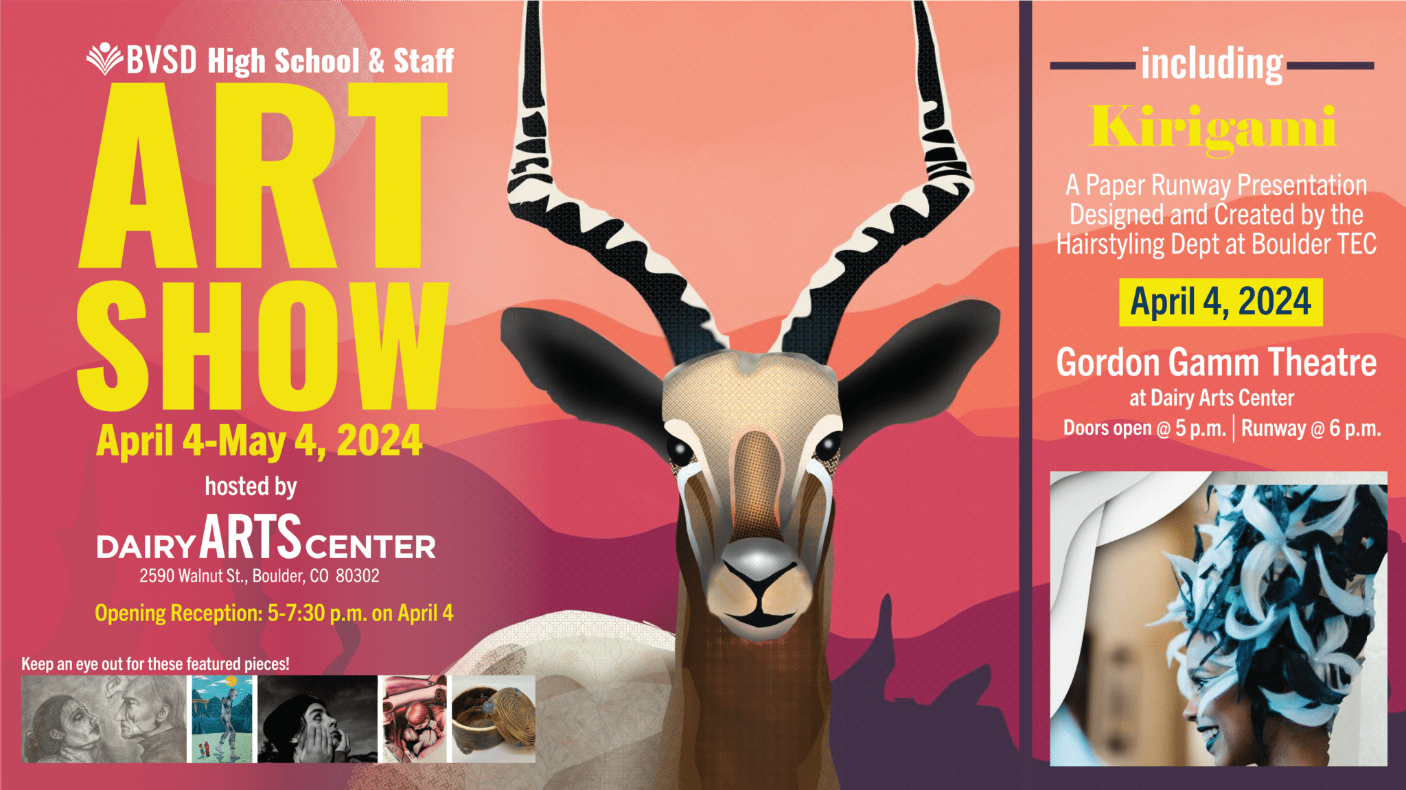 BVSD Student and Faculty Exhibition 2024 Dairy Arts Center