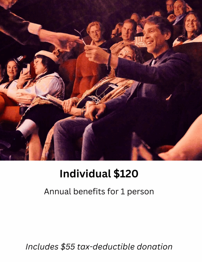Individual $120: Annual benefits for 1 person; Includes $55 tax-deductible donation