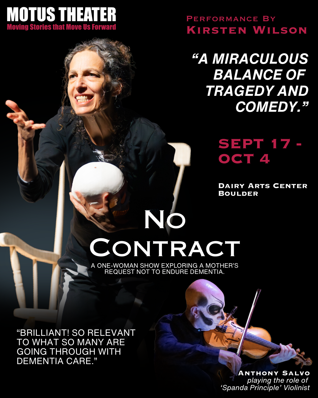 Motus Theater Presents: No Contract by Kirsten Wilson | Sept. 17-Oct. 4